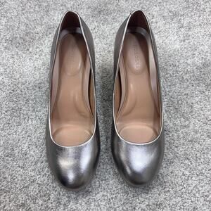 New- Aerosoles pewter block heels size 7